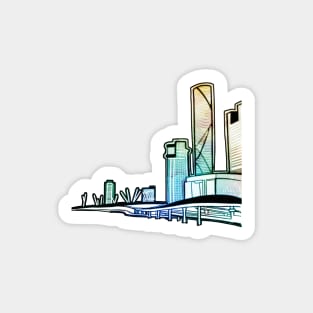 Brisbane City Australia - A Cityscape Sticker